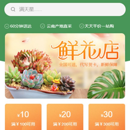 南坤镇花店小程序开发